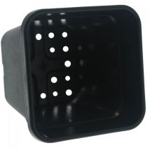 Pot carré noir 25 litres - 33.5 x 33.5 x 34cm unitaire