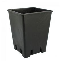 Pot carré noir haut 3.4 litres - 15 x 15 x 20cm Lot de 10
