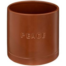 Atmosphera Créateur D'intérieur - Cache-pot en pot en céramique D14cm marron caramel