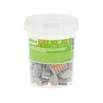 Vaso di 30 morsetti di connessione automatica S222 2,3 e 5 ingressi Wago