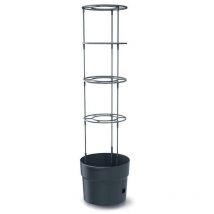 Pot de culture de tomates avec support- Anthracite - Diamètre 29.5cm