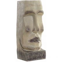 Pot de Fleur en résine Visage Beige