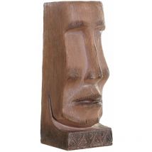 Pot de Fleur en résine Visage Brun