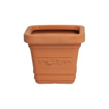 Salone - Vase prestige en re'sine de'core'e festonne'e 40x40x35 cm pour plantes et fleurs sur balcons et terrasses