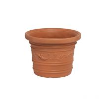 I Giardini Del Re - Vase prestige en re'sine festonne'e de'core'e 45x35 cm pour plantes fleurs balcons et terrasses