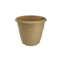 Pot de fleur Marina Ø18x15,3cm non perçé - 2L - Taupe