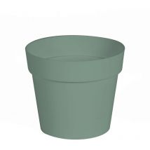 Pot de fleur Toscane ø 13 x 11,6 cm rond - 1,1 Litres - Vert Laurier EDA