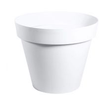 Pot de fleur Toscane Ø80 x 66 cm rond - 170 litres - Blanc EDA