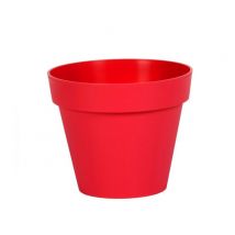 Pot de fleur Toscane pop Ø25x20,6cm rond 6L - Rouge rubis