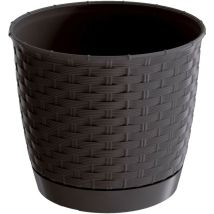Pot de Fleurs 7,5L ratolla round 250x250x219 mm, Ocre foncé