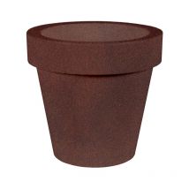 Moovere - magnolia 80 Classic et Large Jardinière Ronde d'Intérieur et d'Extérieur Pour Plantes et Fleurs Très résistante au passage du temps.