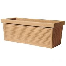 Brixo - Pot de fleurs 93 x 42 x 37 cm Jardinière en résine couleur terre cuite Prestige Garden Deluxe Collection