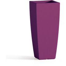 Idralite - Pot en résine carré mod. Agave 33x33 cm h 70 violet