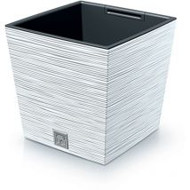 Pot de fleurs avec reserve d ́eau 7,5 l blanc - furu
