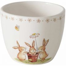 Pot de fleurs charmy, motif de lapins de Pâques, ø 10 cm