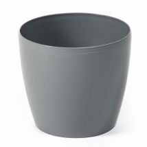 Pot de fleurs en plastique Magnolia 250 mm, gris