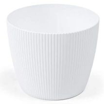 Pot De Fleurs Magnolia Jumper, Couvercle En Plastique Blanc, 26 Cm