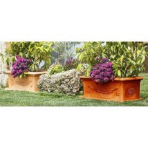 Monacis - Pot de fleurs en Polymer Terracotta Festoon cm.100 (100X47X38h)