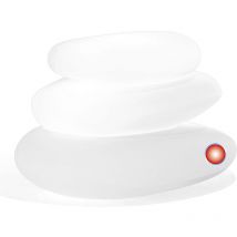 Idralite - Lampe à poser de jardin décoration lumineuse en résine 75X62X47 h mod. Eden Lumière Rouge