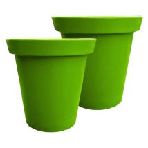 Plast'up Rotomoulage - Pot de fleurs rond xxl delight 200l - lot de 2