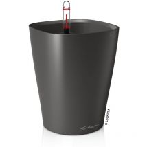 Lechuza - Jardinière deltini all-in-one Charbon métallique