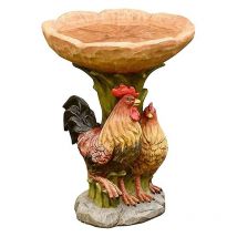 Pot d'oiseau ornemental en résine pour jardin, terrasse, pelouse, décoration extérieure, accessoires de jardin
