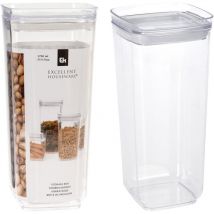 Boîte de rangement en plastique de 1700ml - Boîte de rangement pratique et spacieuse en plastique transparent