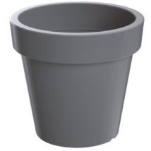 Bergland - Pot en plastique avec support Lofly en couleur grise 29,3 (l) x 29,3 (l) x 27,1 (h) cm