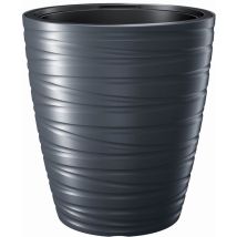 Zanvic - Pot en plastique Maze avec réservoir 68L en couleur anthracite 47,5 (l) x 47,5 (l) x 52,3 (h) cm
