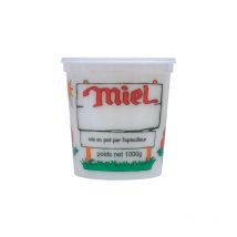 Pot en plastique transparent Nicot pour le miel (pack 10 pots) - Pot en verre miellerie 1kg