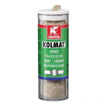 Filasse de lin KOLMAT permet de rendre étanche les raccords filetés métalliques mèche pré-calibrée en dévidoir de 80g - GRIFFON