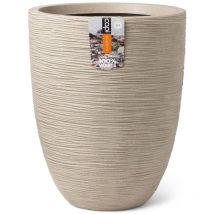Pot à fleurs Waste Rib 34x46 cm Beige terrazzo Capi