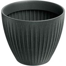 Pot de fleurs rond Latia Ø40x33 granit graphite