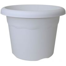 Pot injection blanc - Pot Plastiken Polypropylène Blanc Ø20 x 15 cm