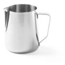 Hendi - Verseuse en acier, tasse pour faire mousser le lait pour café cappuccino, 0,9L 451526