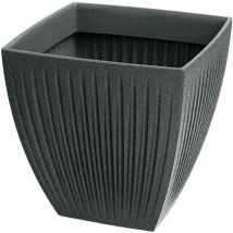 Pot de fleurs Latia Carré MIDL Ø48x48 Granit graphite