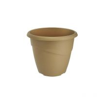 Pot de fleur Marina Ø35 x 29,5 cm non perçé - 16 litres - Taupe EDA