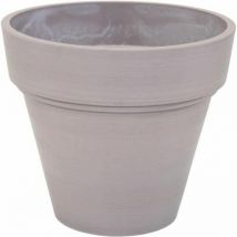 Mega Collections - Pot Ecostone Planter - ø 41 cm - h 35 cm - Taupe