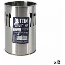 Quttin - Ustensiles de cuisine argent acier inoxydable 10 x 15 x 10 cm (12 pièces)