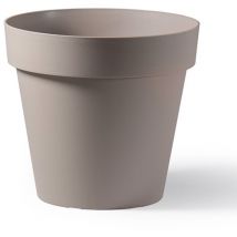 Vase Cléo rond Taupe - 30 cm
