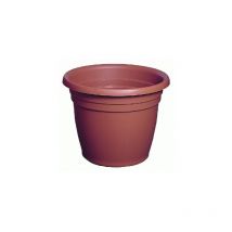 Pot rond pour fleurs et plantes 40 x h 32 cm en polypropyle'ne 20 lt sans soucoupe jardin exte'rieur - ICS