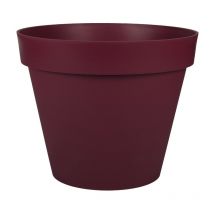 Pot de fleur rond Toscane ø 48 x H.40 cm - Rouge bourgogne EDA