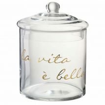 Pot verre la vie est belle Italien 21x28cm