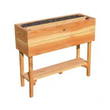 Potager sur pied en mélèze huilé Kid 75 x 24 x 60 cm