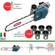 POTATORE UNIVERSALE JOANS sramatore barra Oregon ALPINA STIHL HUSQVARNA OLEO-MAC CON ADATTATORE OVALE 6.5x8.0 mm