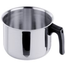 INOXIBAR Edelstahltopf 14 cm mit Bakelitgriff – Ideal zum Kochen und Servieren – Langlebiges Design – Ergonomischer Griff