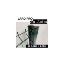 Poteau à Clips Vert - jardipremium - 0,67 mètre