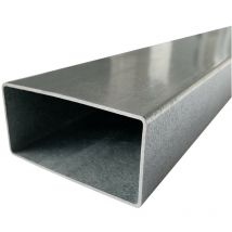 Signaletique.biz France - Poteau Acier Galvanisé AntiCorrosion- 80 x 40 mm (rectangle) - 1,5 m
