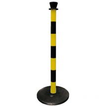 Mw Tools - Barrière sécurité rs pro Noir/Jaune en abs Haut. 0,95 m ( Prix pour 1 )