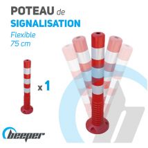 Beeper - Poteau de signalisation flexible (75 cm) Quantité - Unité